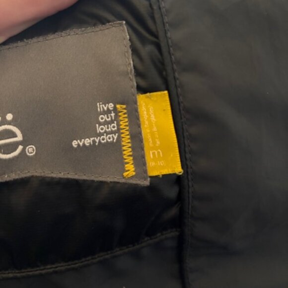 LOLE Limited Edition Long Puffer Jacket size M Real Fur Trim - Picture 5 of 10